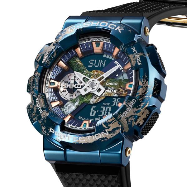 G-SHOCK ジーショック 腕時計 メタルカバードデジアナ 地球デザイン GM-110EARTH-1AJR メンズウォッチ 国内正規品