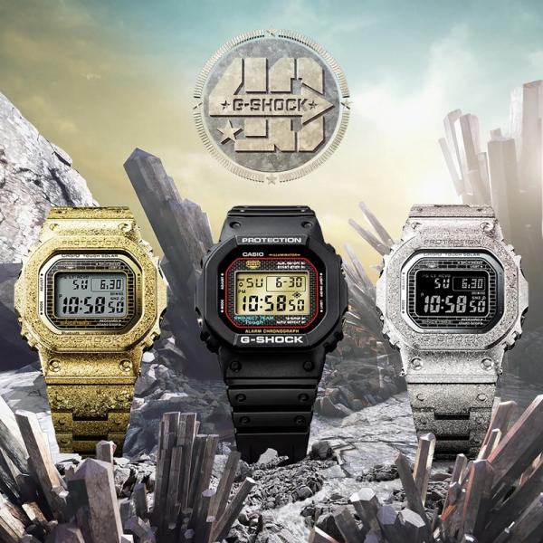 G-SHOCK ジーショック 腕時計 スマートフォンリンク 40周年RECRYSTALLIZED ソーラー電波ウォッチ GMW-B5000PG-9JR  メンズ 国内正規品