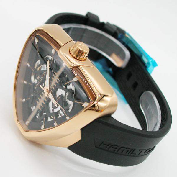 ハミルトン 腕時計 ベンチュラ エルビス80 HAMILTON Ventura Elvis80 ローズゴールドスケルトン オートマチック H24525331 国内正規品メンズ