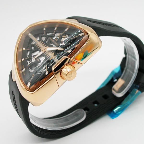 ハミルトン 腕時計 ベンチュラ エルビス80 HAMILTON Ventura Elvis80 ローズゴールドスケルトン オートマチック H24525331 国内正規品メンズ