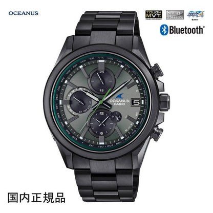 カシオ 腕時計 オシアナス MULTIBAND6 TOUGH MVT ソーラー電波 スマートフォンリンク機能 OCW-T4000BA-1A3JF メンズウォッチ