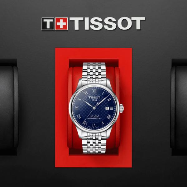 ティソ TISSOT 腕時計 メンズ T006.407.11.043.00 T-クラシック ル・ロックル パワーマティック 80 自動巻き（POWERMATIC 80.111/手巻付き） ブルーxシルバー アナログ表示
