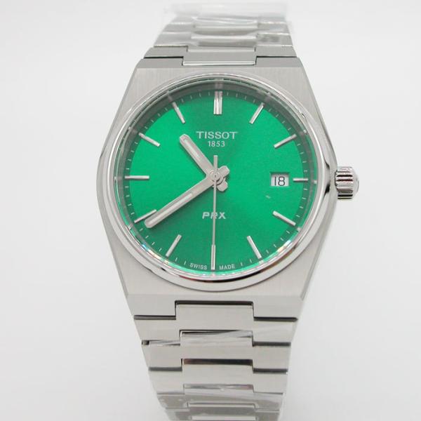 ティソ 腕時計 TISSOT PRX ピーアールエックス 35mm グリーン文字盤 T1372101108100 国内正規品 – 宝飾品・時計の太陽堂