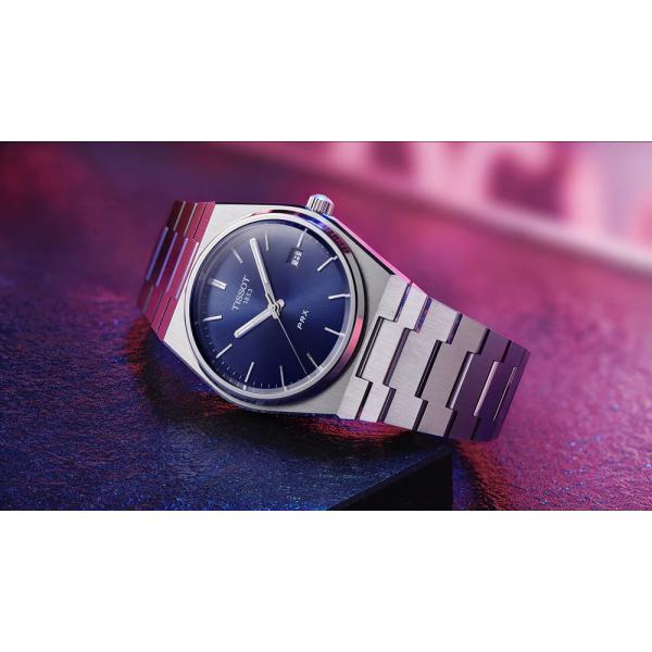 ティソ 腕時計 TISSOT PRX ピーアールエックス ブルー文字盤 T1374101104100 国内正規品