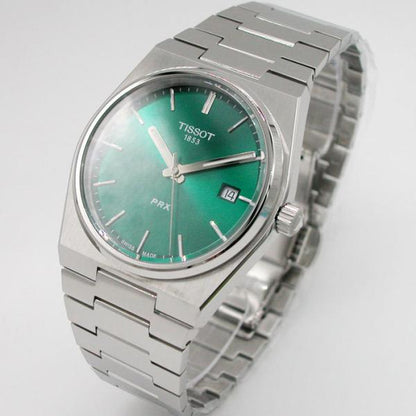 ティソ 腕時計 TISSOT PRX ピーアールエックス グリーン文字盤 T1374101109100 国内正規品