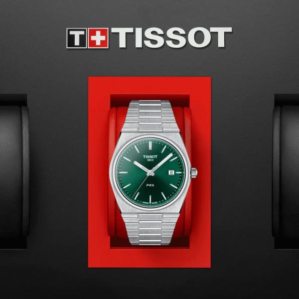 ティソ 腕時計 TISSOT PRX ピーアールエックス グリーン文字盤 T1374101109100 国内正規品