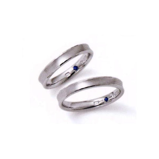 ロマンティックブルーブライダル結婚指輪　Romantic Blueマリッジリング 4RK002(Men&Lady共通)PT900
