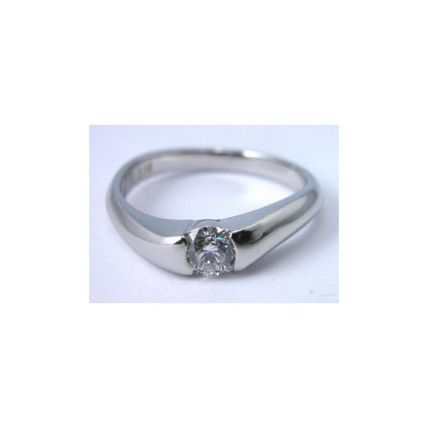 材質プラチナ指輪 ダイヤモンド0.334カラット エンゲージリング