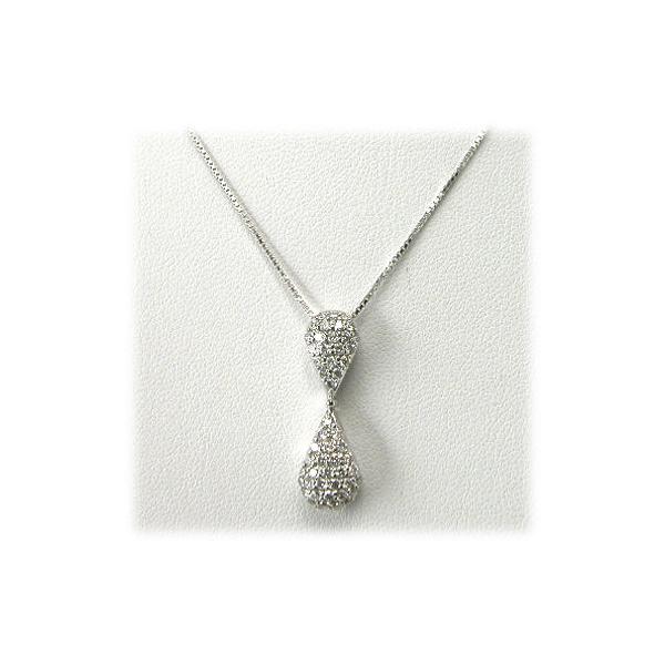 ダイヤモンドハート K18WGペンダントネックレス 0.65CT – 宝飾品・時計