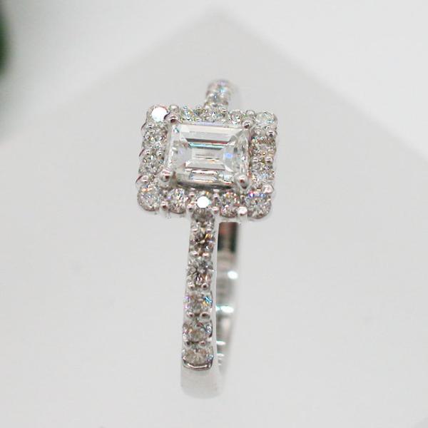 アクセサリーPT ダイヤモンド リング 0.215CT