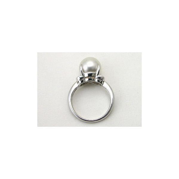 リング 10号 白蝶真珠 11.6mm ダイヤ 0.46ct Pt プラチナ パール 指輪 VLP 90186810