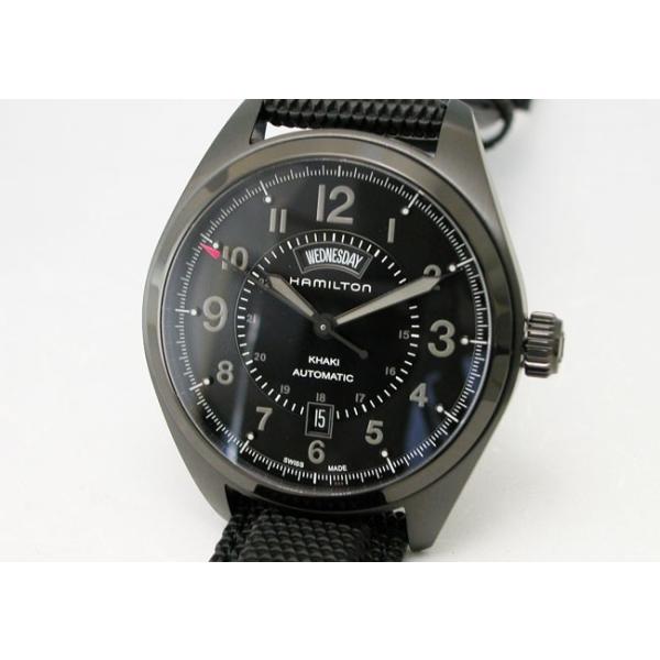 HAMILTON ハミルトン 腕時計 ハミルトン 腕時計 カーキ フィールド デイデイトオート ブラックPVD H70695735 42mm 国内正規品