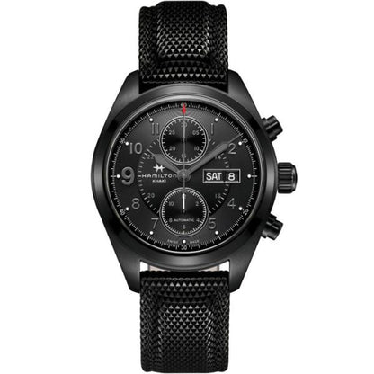 HAMILTON ハミルトン 腕時計 Khaki Field Auto Chrono カーキ フィールド オートクロノ ブラックPVD H71626735 国内正規品