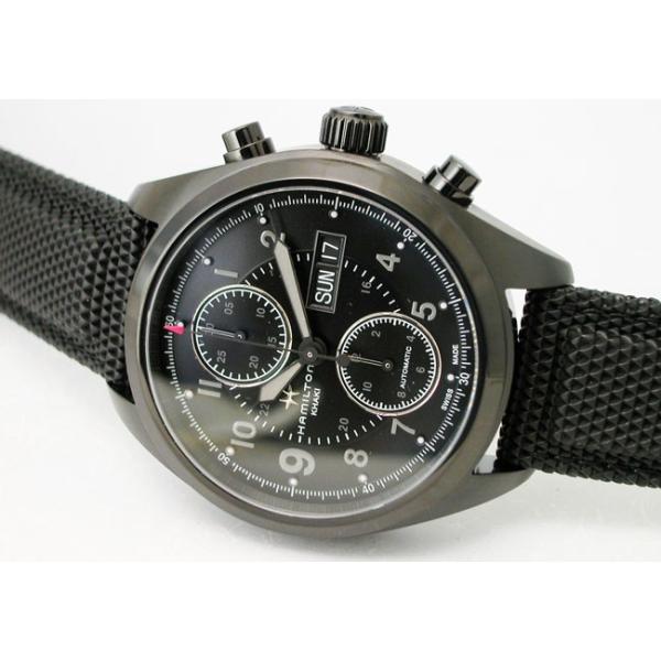 HAMILTON ハミルトン 腕時計 Khaki Field Auto Chrono カーキ フィールド オートクロノ ブラックPVD H71626735 国内正規品