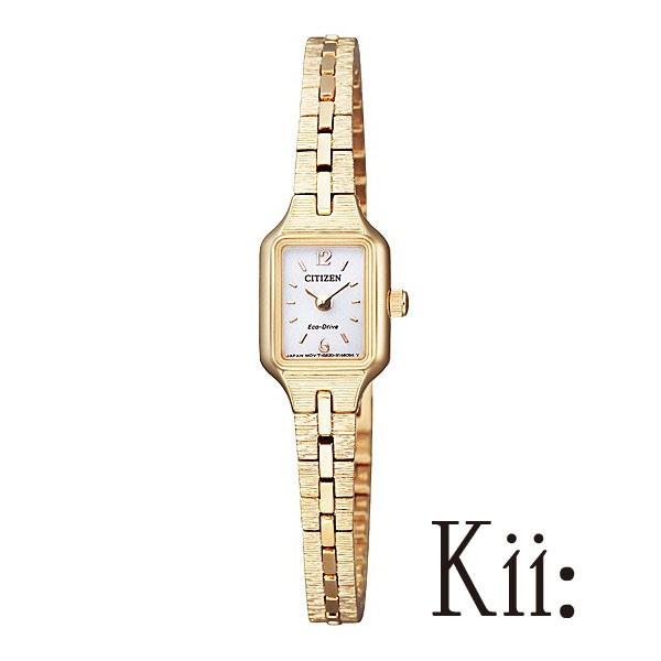 CITIZEN シチズン 腕時計 Kii キー エコドライブ スクエア レディースウォッチ EG2043-57A