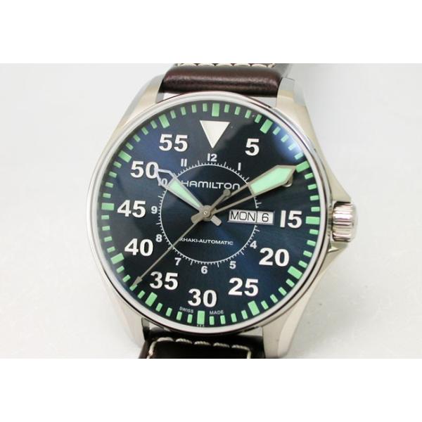 HAMILTON ハミルトン 腕時計 KHAKI カーキ パイロットオートデイデイト 44mm H64715545 国 内正規品