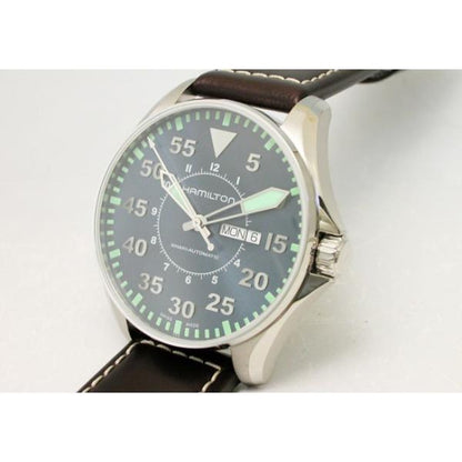 HAMILTON ハミルトン 腕時計 KHAKI カーキ パイロットオートデイデイト 44mm H64715545 国 内正規品
