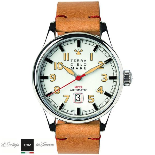 TERRA CIELO MARE テッラチエロマーレ AVIATORE アヴィアトーレ MK2 WHITE 腕時計 自動巻き TC7103AC2PA 国内正規品 メンズ