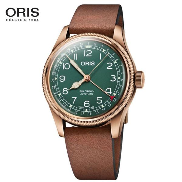 オリス ビッグクラウン 腕時計 ORIS BIG CROWN ポインターデイト80thアニバーサリーエディション ブロンズ メンズウォッチ 40MM Ref.754 7741 3167BR 国内正規品