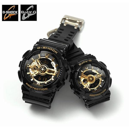 G-SHOCK ジーショック 腕時計 Baby-G ベビーG ペアウォッチ Black× Gold Series GA-110GB-1AJF BA-110-1AJF 国内正規品