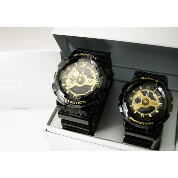 G-SHOCK ジーショック 腕時計 Baby-G ベビーG ペアウォッチ Black× Gold Series GA-110GB-1AJF BA-110-1AJF 国内正規品