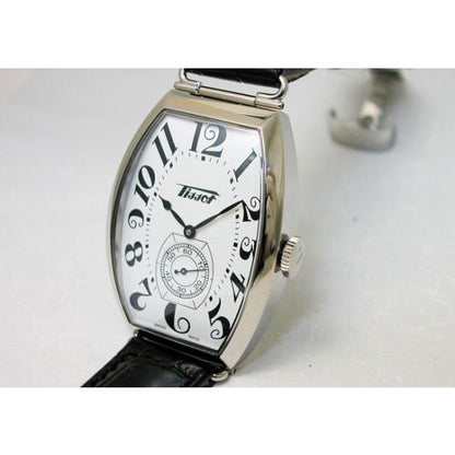 TISSOT ティソ 腕時計 ヘリテージ ポルト メカニカル HERITAGE PORTO MECHANICAL ホワイト文字盤 レザー T1285051601200 国内正規品